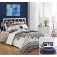 thumbnail image 1 of Chic Home Ensemble de Courtepointes 4 Pièces Roi, Bleu, 1 of 1