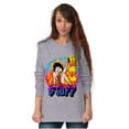thumbnail image 3 of Betty Boop Air Brushed Hot Stuff Women Plus Size Long Sleeve Tee Brisco Brands 3X, 3 of 4