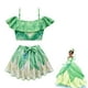 thumbnail image 1 of Disney-traje de baño de princesa Elsa para niñas, traje de baño de dos piezas con diseño de Jasmine y Isabela, Cosplay Fivean unisex, 1 of 2
