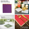 thumbnail image 4 of Efavormart 50 Pack | 2 Ply Soft Purple With Gold Foil Edge Party Paper Napkins, Dinner Cocktail Beverage Napkins, 4 of 5