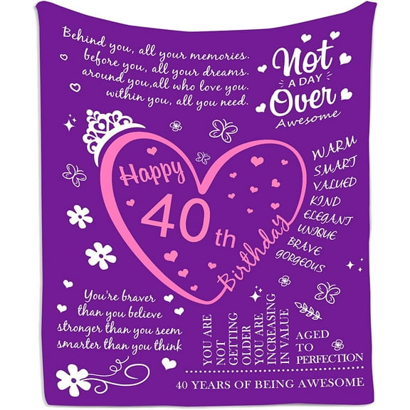 XZYG 50th Birthday Gifts For Women Blanket Happy 50th Birthday Decorations 50 Year Old Birthday Gift Ideas Fifty 1972 Birthday Gifts For Women Best Gifts For Women Turning 50 Blankets(30*40inch)