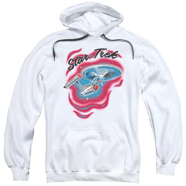 Star Trek & Trek Sweat à Capuche Adulte, Blanc - Grand