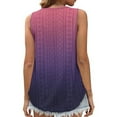 thumbnail image 3 of WCMZJ Summer Tank Tops for Women Scoop Neck Sleeveless Gradient Cami Top Cute Eyelet Casual Loose Tops Camisoles, 3 of 5