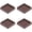 3" x 3"-Brown, variant on 3X3 Rubber Caster Cups, Non Slip Furniture Pads, Anti-Slip Furniture Gripper, Anti Skid Furnitures Feet, Anti Slide Floor Protector for Bed Couch Stoppers (Brown, 4 Pack)