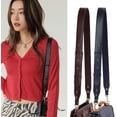 thumbnail image 3 of DONGTIAN Detachable Belt Adjustable Purse Strap Purse Straps Replacement Crossbody Guitar Straps for Handbags Silver Clasp Red Brown, 3 of 3