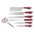 thumbnail image 3 of Juego De Cuchillos De Acero  Inoxidable Rojos 8 Pzas Perla CO-KS200R, 3 of 4