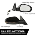 thumbnail image 3 of Passenger Right Side Mirror Fit for 2012-2018 Audi A6 Premium/Fit 2013-2018 Audi S6 128-64021R, 4G1857410, 4G185750, 4G08575, 4G1857410BE01C, 4GD857410C Black, 3 of 9
