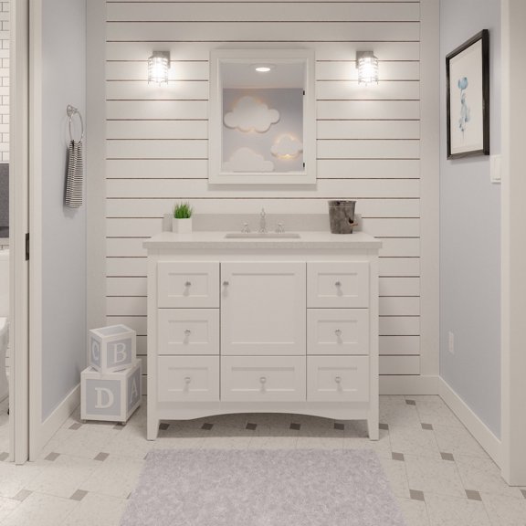 Kitchen Bath Collection Abbey 42'' Single Bathroom Vanity Set