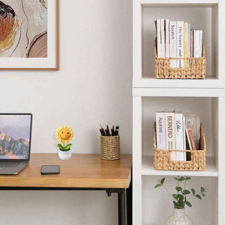 Tripumer Handmade Water Hyacinth Storage Baskets, 2-Pack photo 7