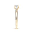 thumbnail image 3 of ANGARA Natural Twist Shank Diamond Engagement Ring in 14K Yellow Gold for Women (Size-4mm| Color-H| Clarity-SI2) | April Birthstone, Anniversary, Jewelry Gift for Women | Natural Diamond Ring, 3 of 10