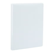 (2 pack) Pen+Gear Durable View 1/2 D-Ring Binders, White, 4 Count
