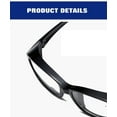 thumbnail image 6 of 4 PK Full Lens Men Womens Black Reading Glasses Clear Readers with Side Shields, 6 of 8