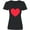 AB-Black, variant on Inktastic Valentine's Day Red Heart Women's V-Neck T-Shirt