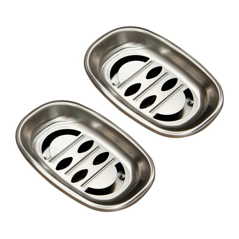 Soap Dish, Double Layers Stainless Steel Soap Holder With Draining