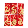 thumbnail image 4 of KLKCMS 6Pcs Chinese New Year Envelopes Hongbao Money Red Packet for Holiday Present B, 4 of 9