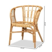 bali & pari Luxio Club Chair, Natural