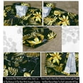 thumbnail image 4 of LA LEELA Men's Hawaiian Shirts Short Sleeve Button Down Shirt Mens Summer Shirts Casual Beach Vacation Hawaii Island Shirts for Men Funny L Abstract Gold Leaf, Black, 4 of 4
