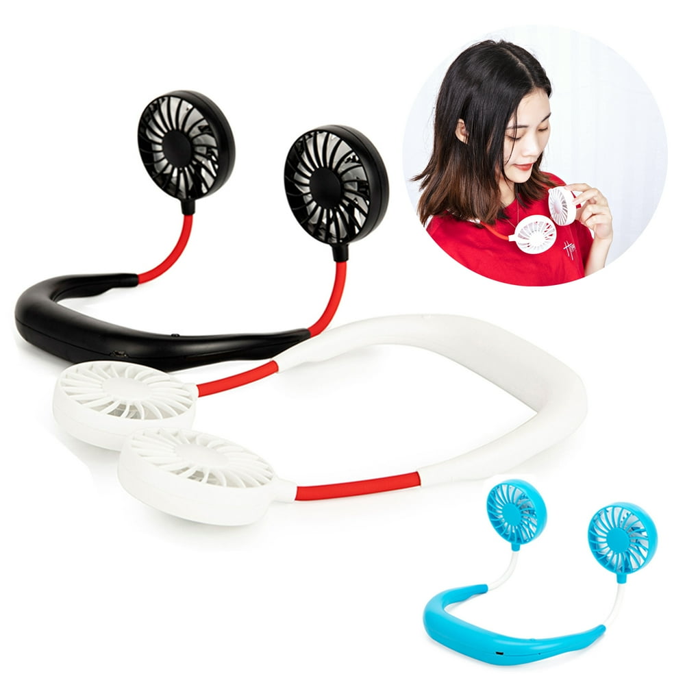 NK HOME Hand Free Personal Fan, Mini Portable USB Rechargeable