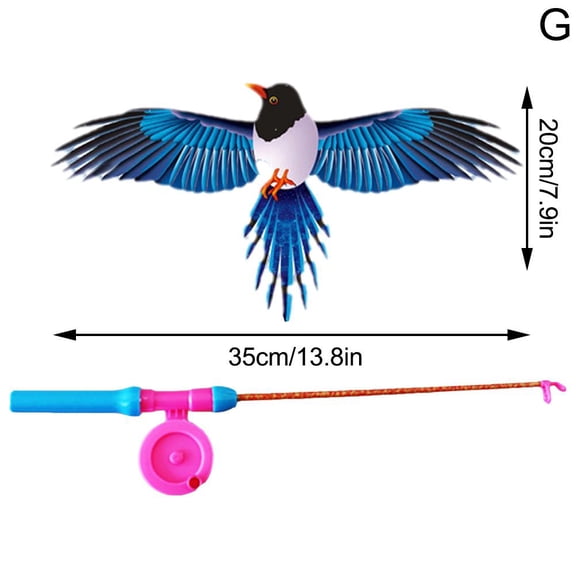 ZOUBAOQ Children Kite Toy Cartoon Butterfly Swallows Eagle Kite With Handle Kids Rope Flying Kite Toys Outdoor 50mtft With