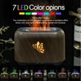 thumbnail image 5 of 150ml Flame Diffuser Humidifier Prevents Dryness Silent Operation Wood Grain Humidifier with 7 Color Lights for Bedroom Office, 5 of 5
