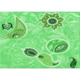 thumbnail image 1 of Ahgly Company Indoor Rectangle Patterned Stoplight Go Green Area Rugs, 4' x 6', 1 of 6
