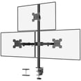 thumbnail image 1 of WALI Support Triple pour Moniteurs pour Écrans d'Ordinateur de 13 à 27 Pouces, Support de Bureau pour 3 Moniteurs, Supporte jusqu'à 22 Lb, Support Triple Réglable pour Moniteurs avec Pivot Inclinable, 1 of 9