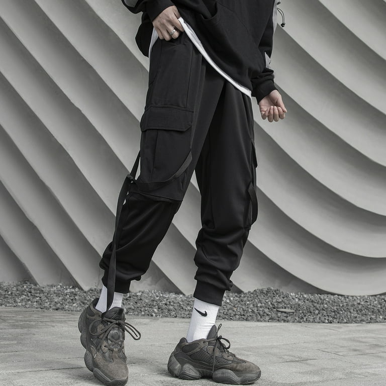 XYXIONGMAO Hip Hop Harem, Streetwear Techwear Men's Pants, Casual Loose Overalls, Multi-Pocket Trousers XYXIONGMAO Hip Hop Harem, Streetwear Techwear Men's Pants, Casual Loose Overalls, Multi-Pocket Trousers