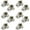 Chrome, variant on Villar Home Designs Door Knob Versa Black Keyed 10 Pack