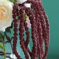 thumbnail image 2 of Efavormart Pack of 2 - 36 Inch Burgundy Amaranthus Artificial Stem Flower with Ivy Leaves Realistic Flower Arrangements Fake Flowers Bouquet for Home Wedding Decoration, 2 of 11