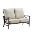 thumbnail image 3 of Black Aluminum Deep Seating Deep Seating Loveseat with Cushion with Cushions, 3 of 6