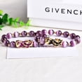 thumbnail image 2 of DESIGNICE Matching Bracelets Lucky Stone Beads Best Friend Gifts Pixiu Bracelet Crystal Bracelet Purple, 2 of 7