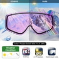 thumbnail image 2 of Lunettes de Ski, Findway Anti-UV, Design et Antibuée Lunettes de Neige pour Adultes et Jeunes, 2 of 7