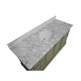 thumbnail image 5 of Bella 60" Single Bathroom Vanity with Weathered Gray Cabinet and Carrara Marble Top, 5 of 6