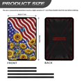 thumbnail image 3 of POLERO American Flag RV Entry Door Window Shade Sunshade Hook and Loop Fastener Camper Privacy Entrance Sun Blackout Fabric 17.3" x 26" (Sunflower Butterfly), 3 of 7
