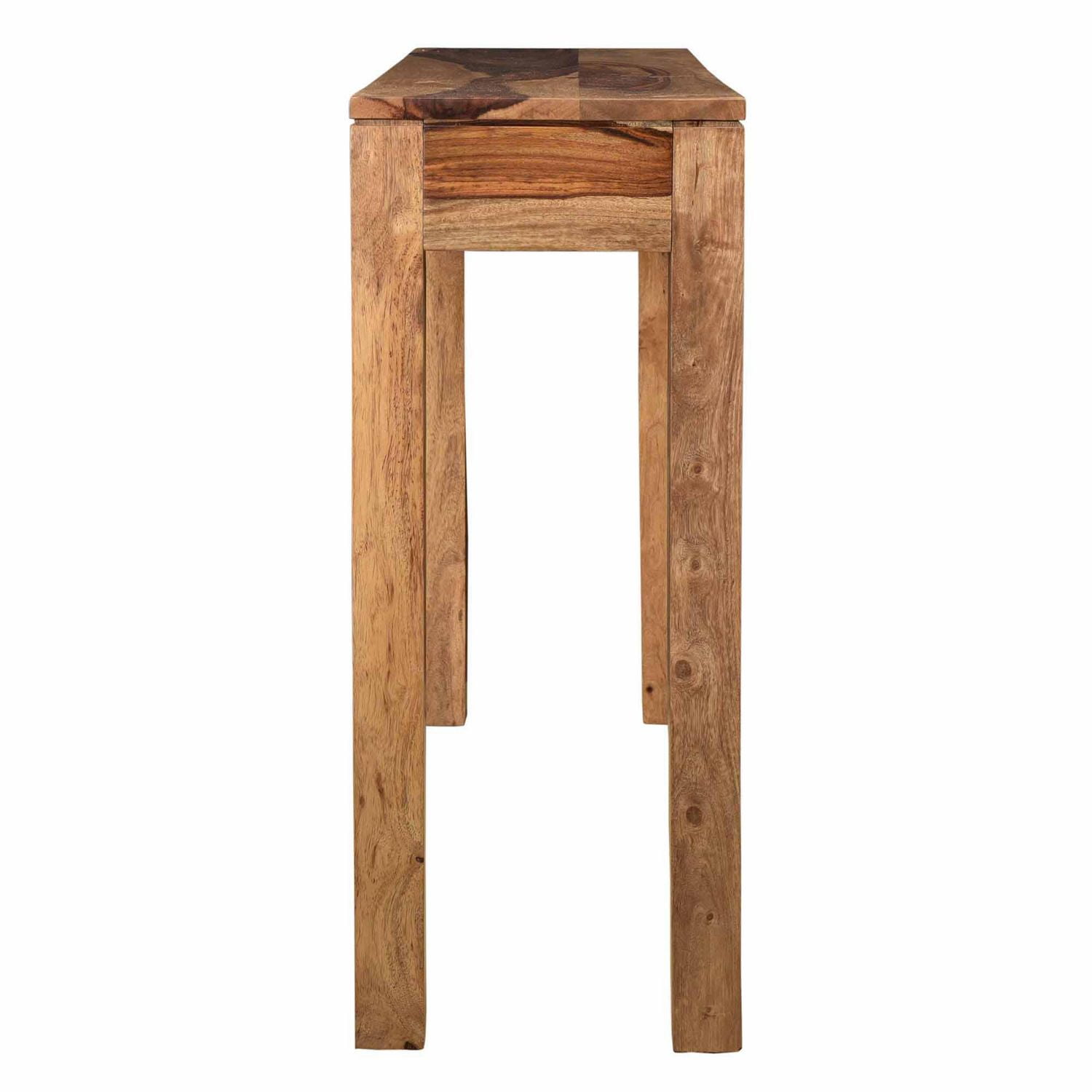 Rustic Modern Solid Wood Console/Desk in Dark Sheesham