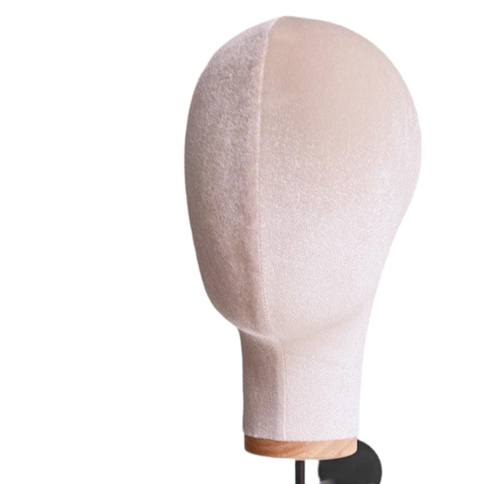 Serenable Mannequin Head, Wall Mount Stand Sturdy Wall Hat Rack, Fashion Lightweight Manikin Head Holder for Home Shopping Mall Beige