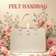 thumbnail image 2 of Trendy Felt Bag Fashion Accessory Contemporary Handle Felt Shopping Bag Daily Use Handbag Suitable for Women and Girls, 2 of 7
