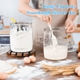 thumbnail image 4 of 2 Pack Cookie Jar, 1 Gallon Glass Jar with Airtight Lids - Large Wide Mouth Mason Jar for Kitchen Pantry& Laundry Room, Glass Apothecary Canisters Sets for Candy, Flour, Rice, Coffee, Display, 4 of 8
