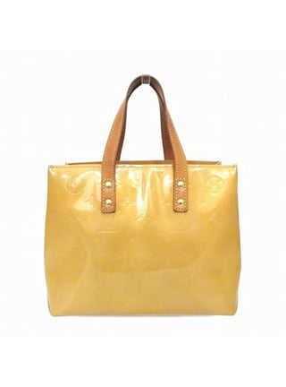 Pre-owned Louis Vuitton Lussac Leather Tote In Yellow