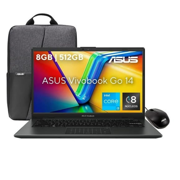 Laptop Asus Vivobook Go E1404GA-NK136W Intel Core I3 8GB 512GB Negro