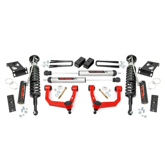 Rough Country Vertex 3.5" Lift Kit w/V2 Shocks for 2005-2023 Tacoma - 74257RED
