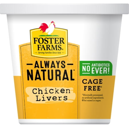 Foster Farms Fresh & Natural Cage Free Chicken Livers, 1.0-1.4 lb