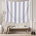 thumbnail image 5 of Purple Grey Stripe Tapestry for Bedroom Wall Hanging Tapestry, Modern Farmhouse Vertical Striped Ceiling Backdrop Tapestries Poster Blanket Wall Decor for Teens Room Living Room Dorm 51" x 59", 5 of 8