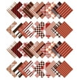 thumbnail image 2 of Soimoi Precut 10-inch Check Prints Cotton Fabric Bundle Quilting Squares Charm Pack DIY Patchwork Sewing Craft- Blue, Red & White, 2 of 7