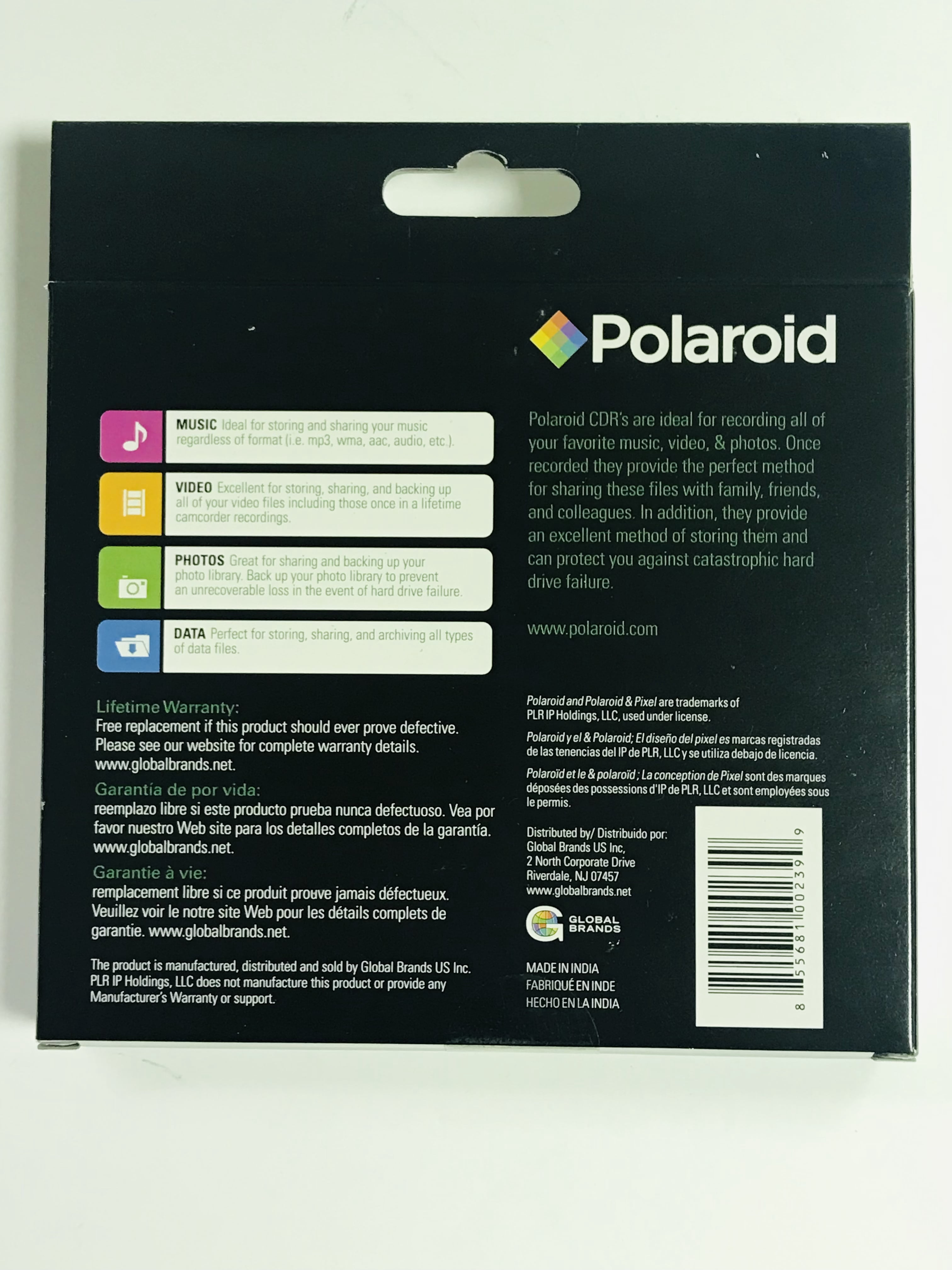 1 Caes/30 Packs, Polaroid PRCDRWD003J CD-RW 700MB 80-Minute 4x Rewritable Media Disc Slim Jewel Case (Discontinued by Manufacturer)