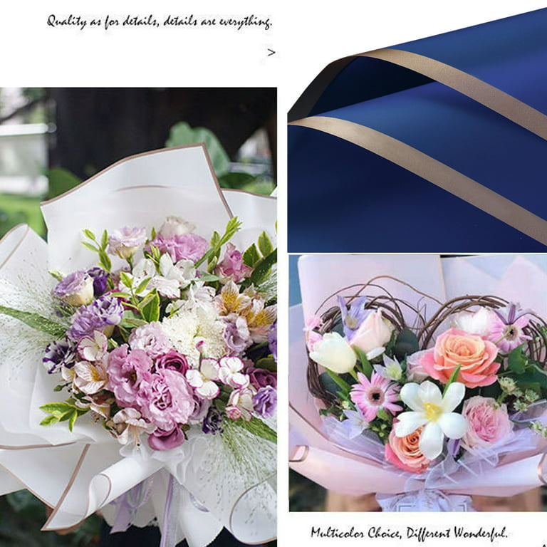 100 Sheets Flower Wrapping Paper Florist Bouquet Supplies Waterproof Floral  Wrap