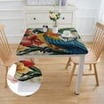 thumbnail image 2 of Acheng Parrot Flowers Branch Square Tablecloth Waterproof 100% Polyester Fiber 40*40, 2 of 8