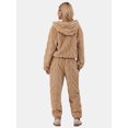thumbnail image 2 of No Boundaries Embossed Fleece Hoodie & Joggers Set, 2-Piece, Women's, 2 of 4