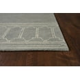 thumbnail image 4 of 3' x 5' Grey Geometric Pattern Wool Area Rug, 4 of 4