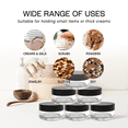 thumbnail image 5 of Beauticom 48 Pieces High Quality 20G/20ML Clear Round Acrylic Cosmetic Product Sample Travel Jars with Flat Top Lids (Black), 5 of 5